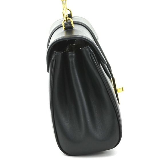 CELINE Black Leather Shoulder Bag - Picture 2 of 5